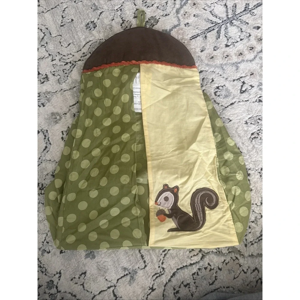 Woodland Forrest Hanging Diaper Stacker Primitive Cottage Core Squirrel